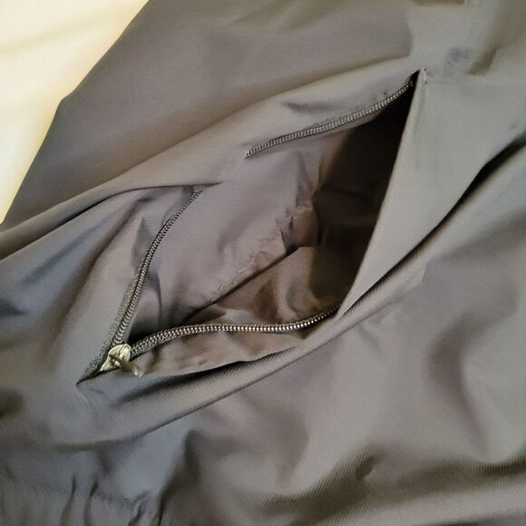 NIKE GOLF XL black gray vneck windbreaker wind shirt w/ POCKETS EXTRA LARGE - Picture 5 of 7